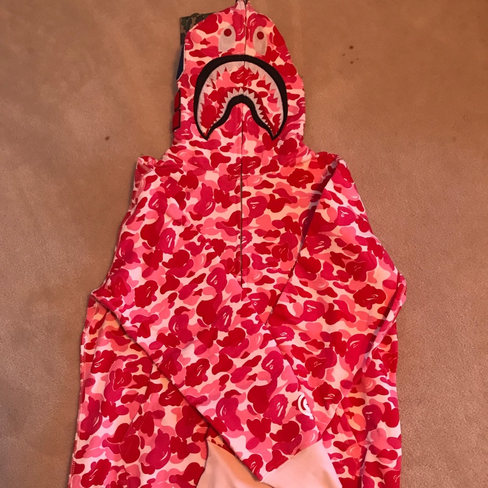 A Bathing Ape/ Bape Pink Zip-Up Hoodie